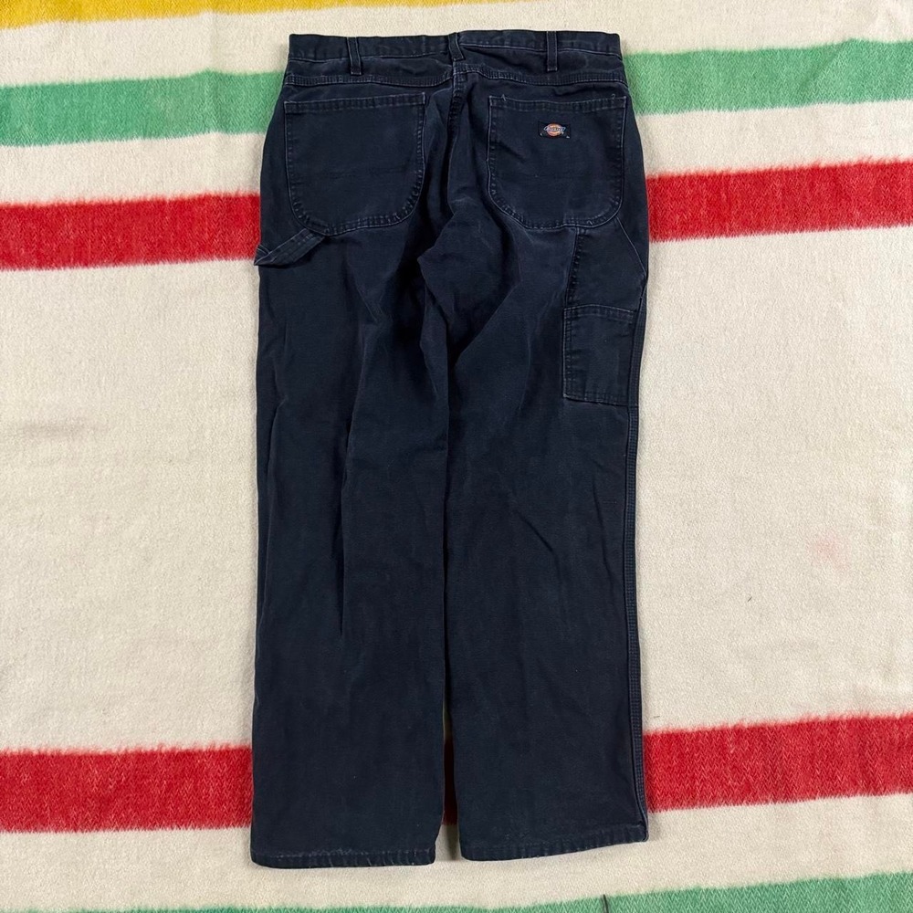 Vintage Dickies Black Carpenter Pants Workwear 90s Skate 34x30 Fits 33x30